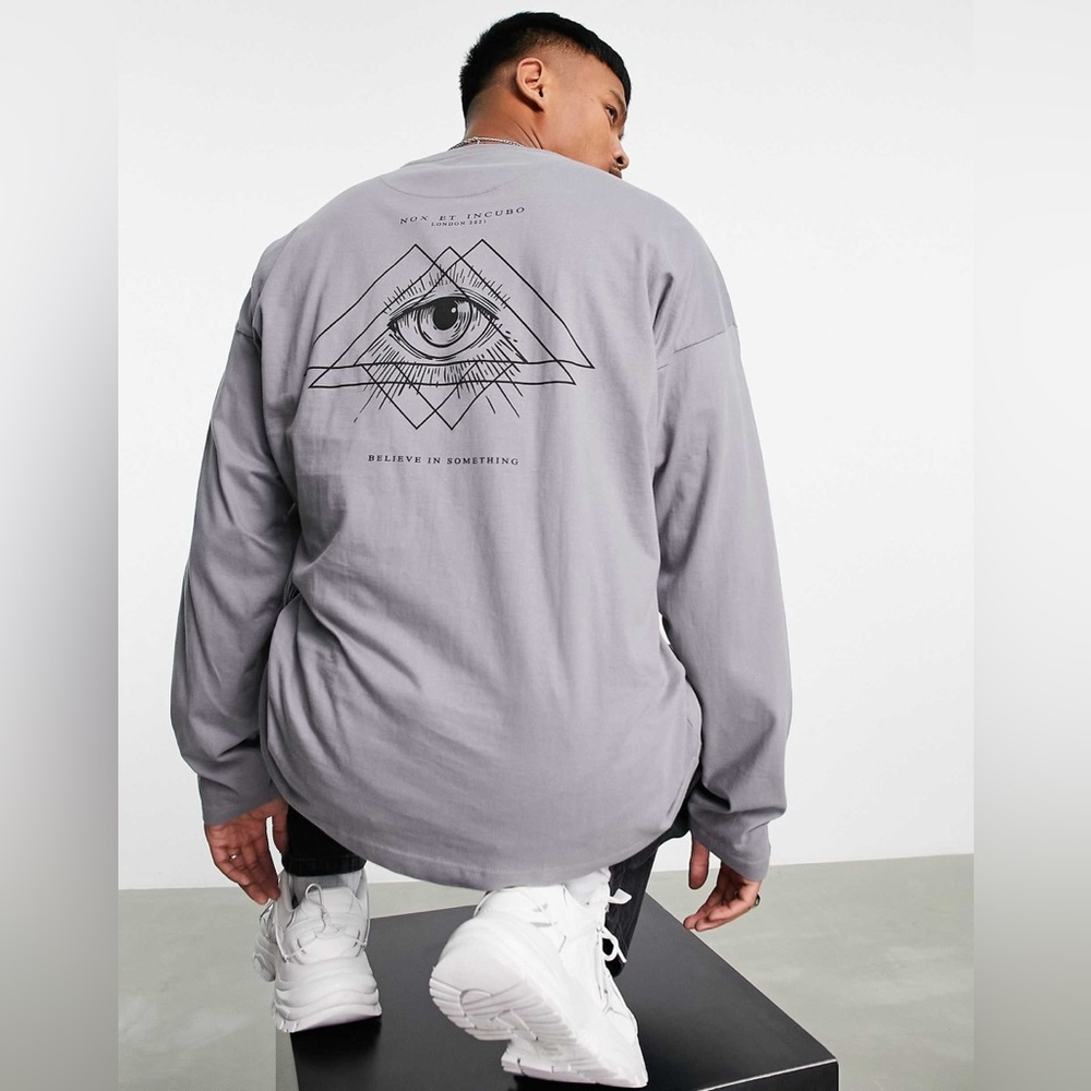 ASOS Night Addict Men’s nox eye long sleeve t-shirt